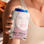 Birthday Photo Can Cooler<br><div class="desc">This birthday can cooler is fun and unique to you,  featuring a photograph and a stylish birthday greeting template that is easy to personalise over a white overlay. All font styles can be changed by clicking on the customise further link after personalising.</div>