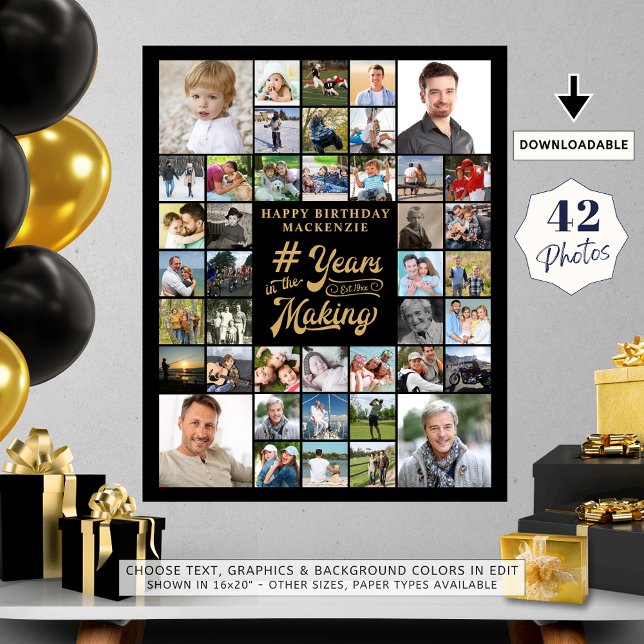 Birthday Photo Collage YEARS IN THE MAKING (Creator Uploaded)