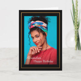 Birthday Photo Custom  Card