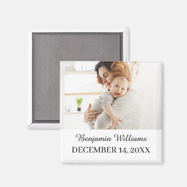 Birthday Photo Magnet Party Favour Custom Magnet (Front/Back)