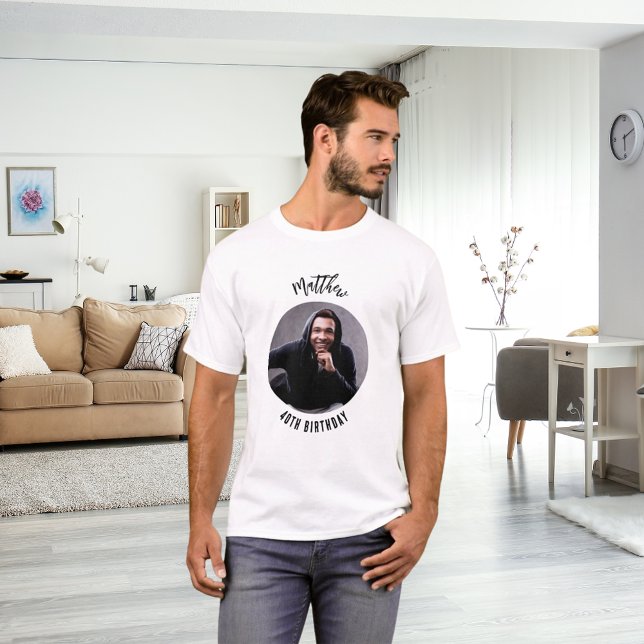 Birthday photo man  T-Shirt (Creator Uploaded)