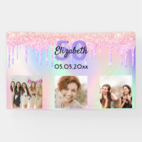 Birthday photo pink purple welcome