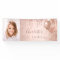 Birthday photo rose gold glitter monogram