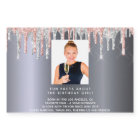 Birthday photo silver pink fun facts bio