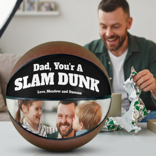 Birthday Photo'' slam dunk!'' Personalise Basketball