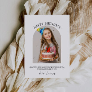 Birthday Photo Thank You Card