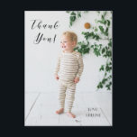 Birthday Photo Thank You Post Card<br><div class="desc">Say thank you with this customisable photo card.</div>