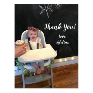 Birthday Photo Thank You Postcard