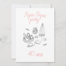 Birthday Picnic Invitation