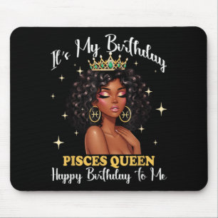 Birthday Pisces Queen Women Girl Zodiac Sign Mouse Pad
