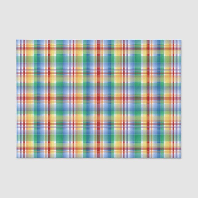 Birthday Plaid Tissue Paper (Front)
