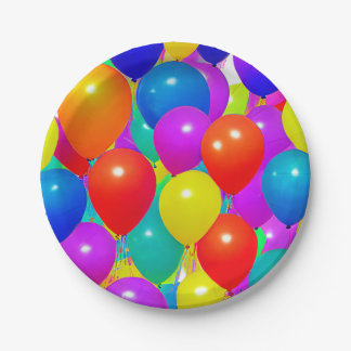 Birthday Plate with Balloon Design