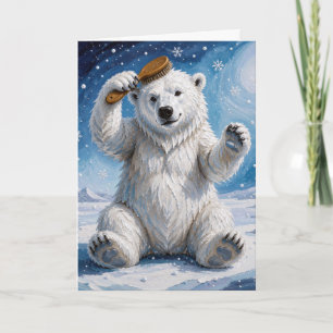 Birthday Polar Bear Humour Card