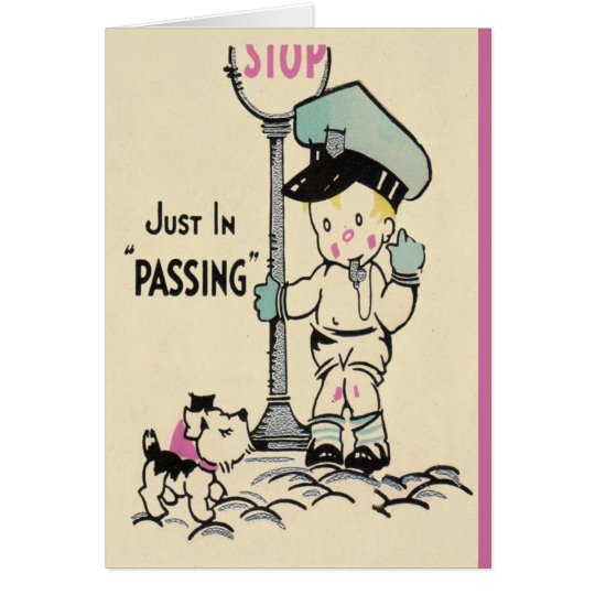 Birthday Police Card