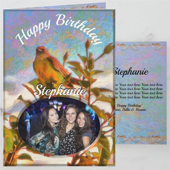 Birthday Poolside Singer 2338 Card (Creator Uploaded)