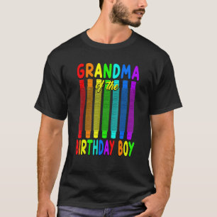 Birthday Pop Tube  Grandma of the Birthday Boy T-Shirt