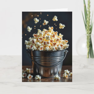 Birthday Popcorn Bucket Card