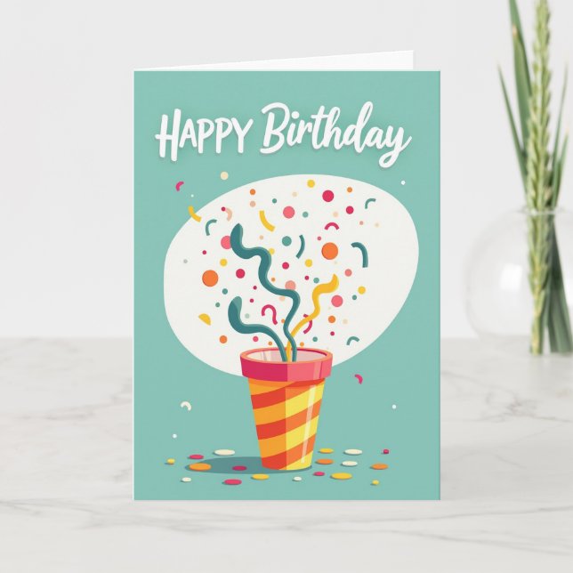 Birthday Popper Card (Front)