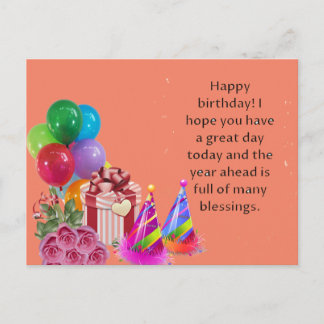 Birthday Postcard