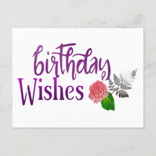 Birthday Postcard