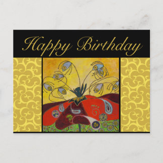 birthday postcard - awake at dawn painting