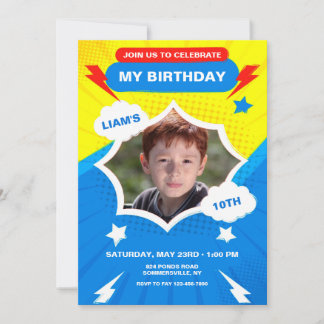 Birthday Power Photo Invitation