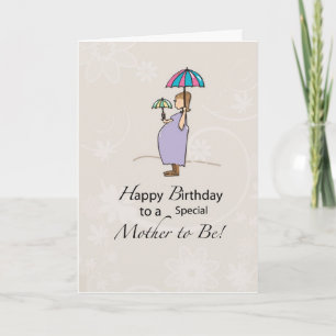 Birthday Pregnant Mum Card