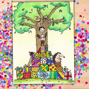 BIRTHDAY PRESENTS postcard by Nicole Janes