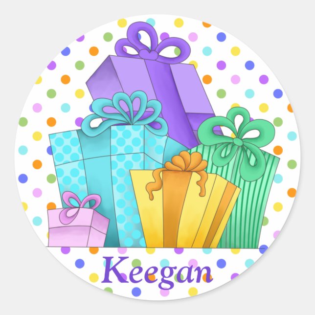 Birthday Presents Stickers (Front)