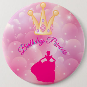 Birthday Princess 6 Cm Round Badge