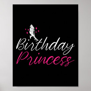 Birthday Princess Field Hockey Girl For Women Girl Poster