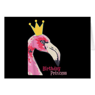 Birthday Princess Girl Flamingo Cute Flamingo