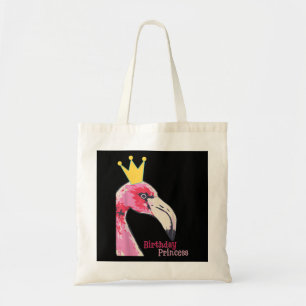 Birthday Princess Girl Flamingo   Cute Flamingo Tote Bag