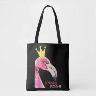 Birthday Princess Girl Flamingo   Cute Flamingo Tote Bag