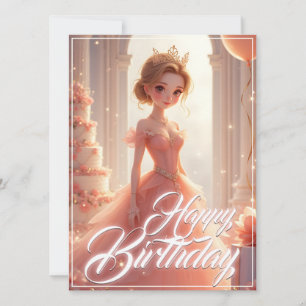 Birthday Princess in a Dreamy Pink Gown