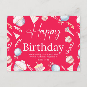 Birthday Psalm118:24 Postcard