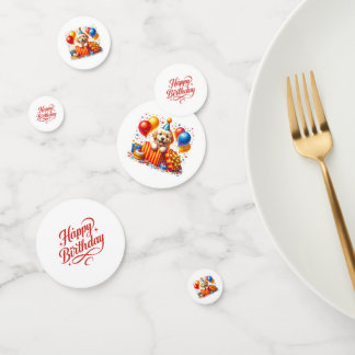Birthday Puppy Table Confetti