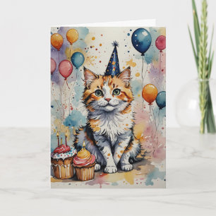 Birthday Purr-fection - Customizable Card