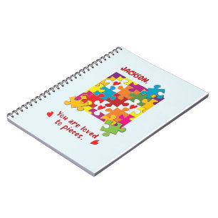 Birthday Puzzle Love to Pieces Notebook
