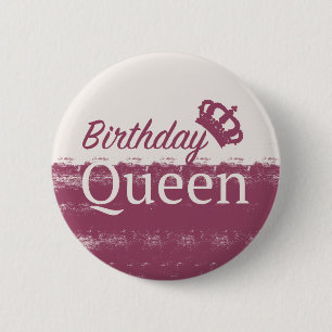 Birthday Queen 6 Cm Round Badge