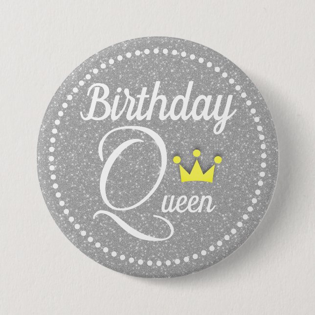 Birthday Queen 7.5 Cm Round Badge (Front)