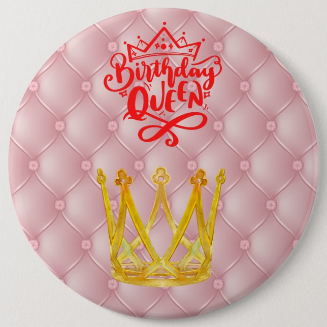 Birthday Queen Button (Front)