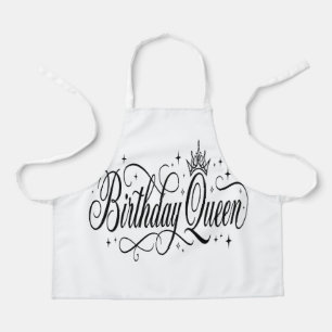 Birthday Queen Custom Matching Group Celebration  Apron