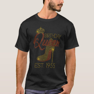 Birthday Queen Est 1955 Shoes  Queen Crown Heels H T-Shirt