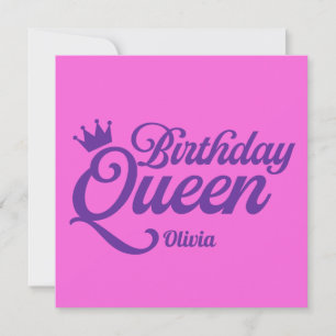 Birthday Queen Invitation