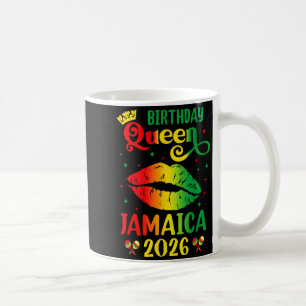 Birthday Queen Jamaica 2026 Girls Trip Party Coffee Mug