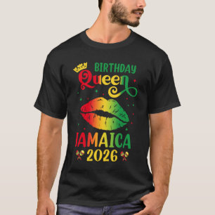 Birthday Queen Jamaica 2026 Girls Trip Party Jamai T-Shirt