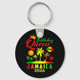 Birthday Queen Jamaica Girls Trip 2026 Party Women Key Ring