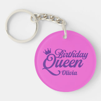 Birthday Queen Key Chain