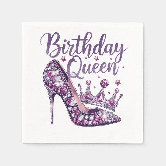 Birthday Queen Napkin (Front)